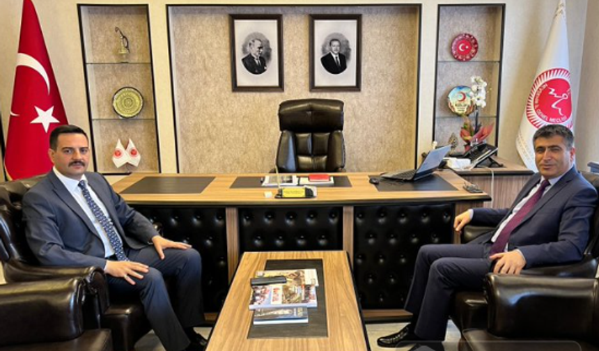 Rektör Semih Aktekin, Nevşehir İl Genel Meclis Başkanı Serkan Naci Feralan’ı Ziyaret etti