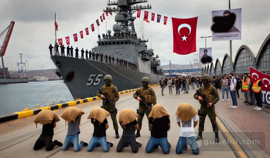 TGB, İzmir’deki USS Wasp Gemisi Askerine Çuval Geçirdi