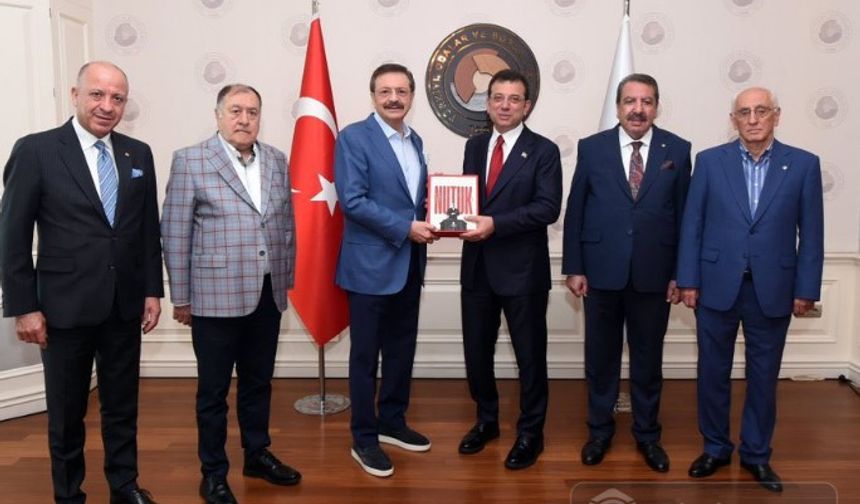 Nevşehir TSO Başkanı Parmaksız, İmamoğlu'nu TOBB'da Ağırladı