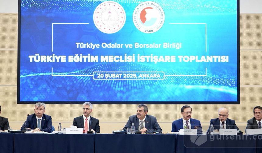 Bakan Tekin, TOBB Türkiye Eğitim Meclisi ile Buluştu