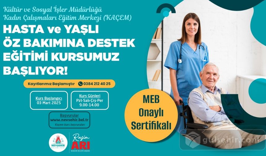 Hasta ve Yaşlıların Öz Bakımını Desteklemek İçin Eğitim Fırsatı