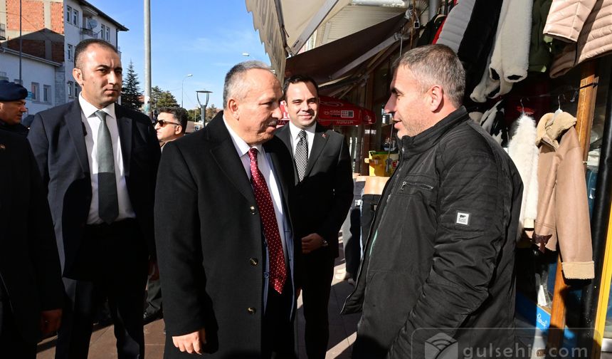 Vali Ali Fidan'dan Gülşehir Esnafına Sıcak Ziyaret