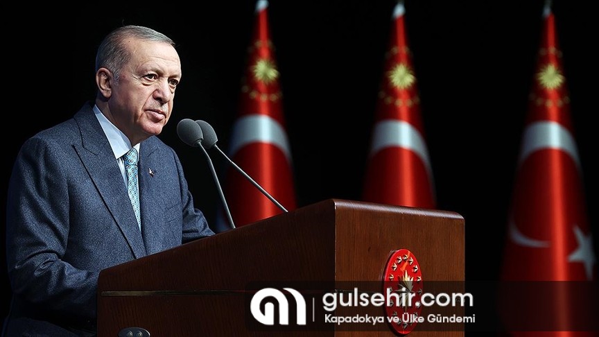 Cumhurbaşkanı Recep Tayyip Erdoğan, Beştepe Millet Kongre ve Kültür Merkezi'nde düzenlenen ''1 Milyon İstihdam Projesi Kamuoyu Bilgilendirme Programı''nda konuştu.